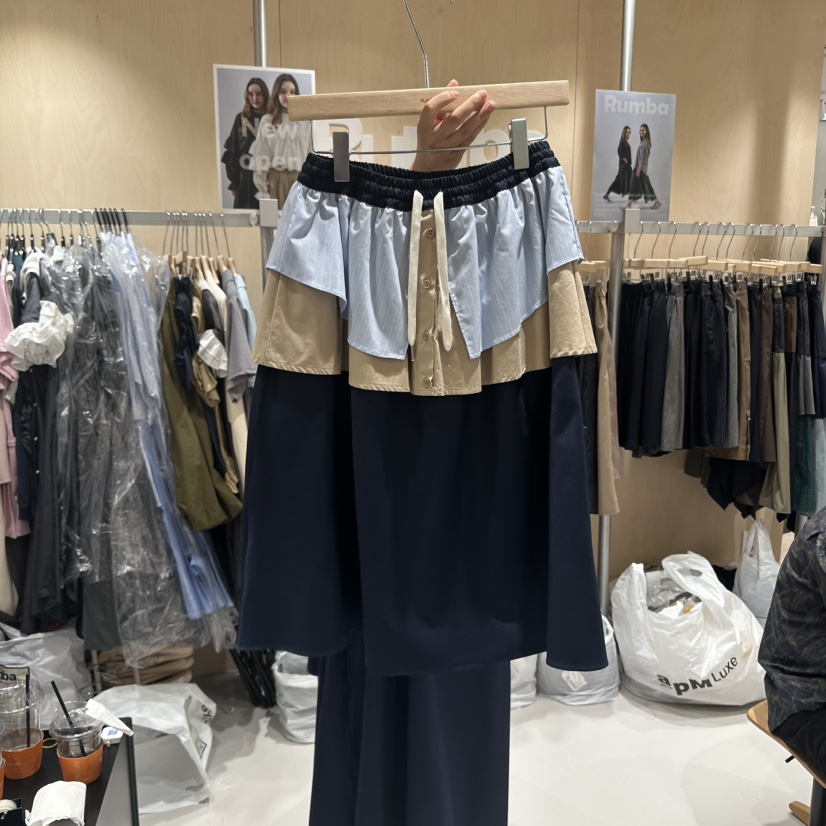 RUMBA東大門㊣代購女士新品職業25秋冬時尚人氣休閑真品長裙RUMBA長裙圖色2