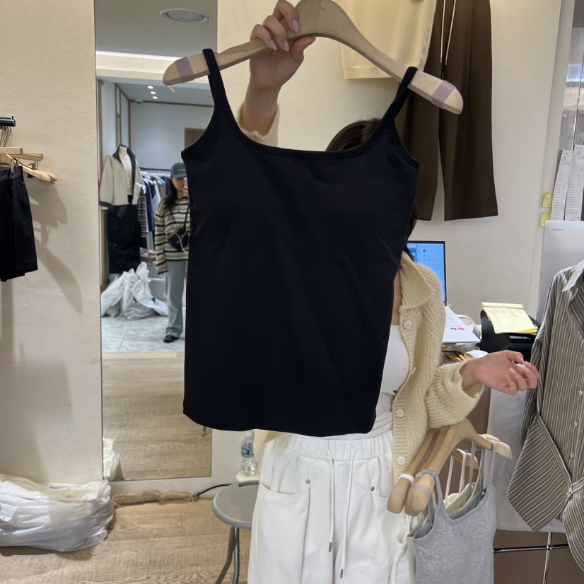 W AND J韓國直郵㊣女士新品休閑人氣推薦時尚熱賣吊帶背心W AND J吊帶/背心圖色4