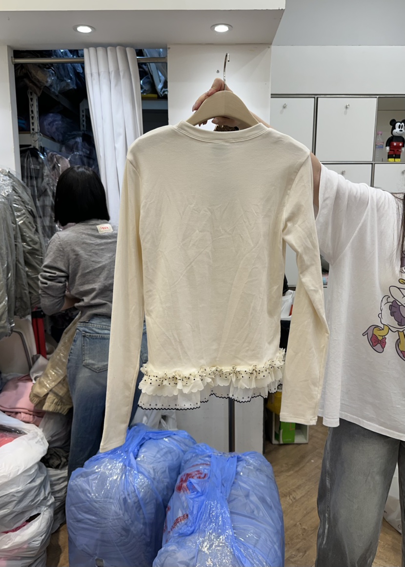 DE LINE韓國直郵㊣女裝新款熱賣25秋冬時尚休閑人氣長袖T恤DE LINE長袖T恤