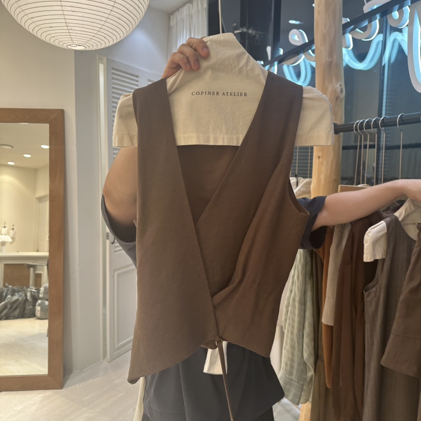 COPINER韓國直郵㊣女士新品真品時尚熱賣人氣職業推薦25秋冬馬甲COPINER馬甲圖色2