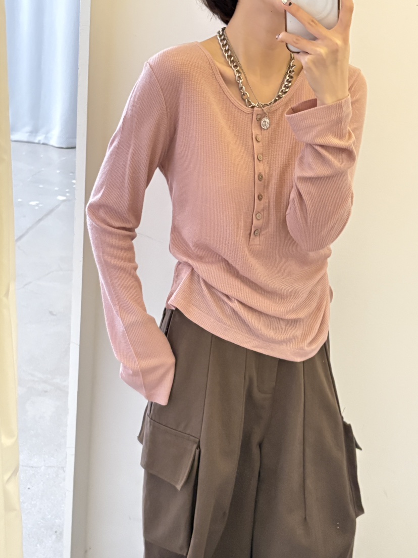 LUMIPLE東大門㊣實拍女士新款25秋冬休閑熱賣真品職業長袖T恤LUMIPLE長袖T恤