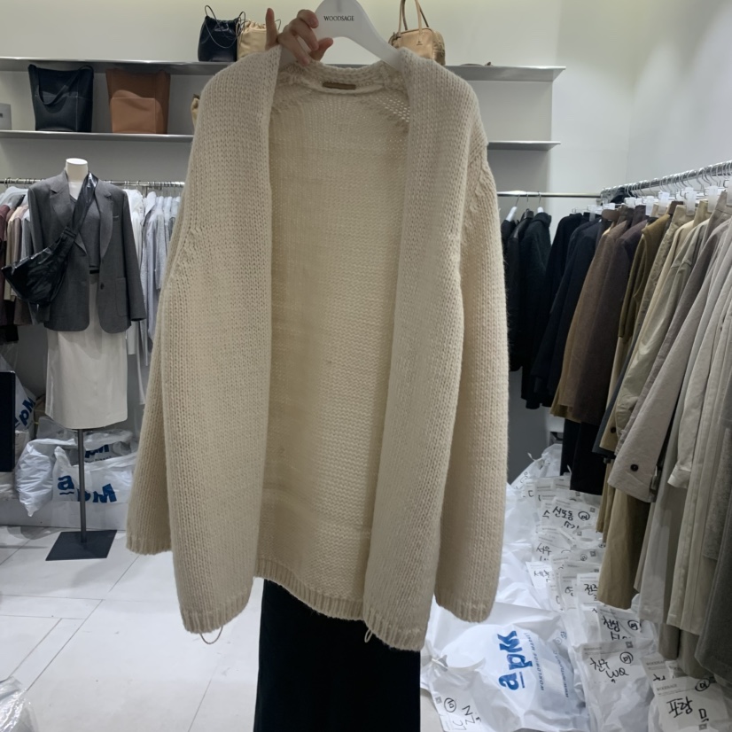 WOOD SAGE東大門㊣代購女裝新品休閑時尚人氣針織衫手工開衫WOOD SAGE針織衫