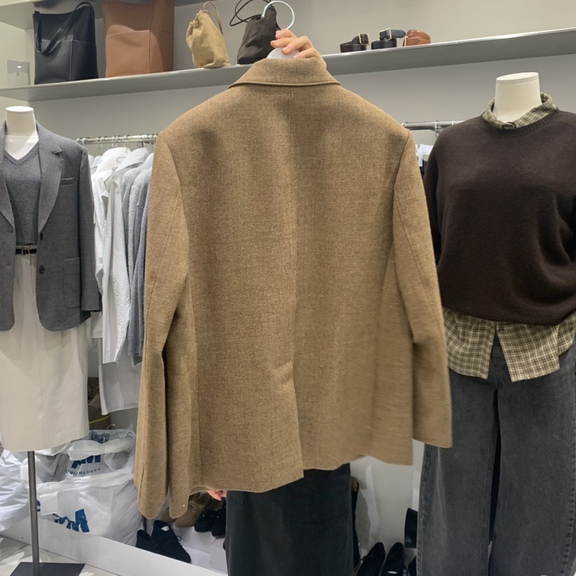 WOOD SAGE東大門㊣代購女士新品時尚熱賣25秋冬推薦夾克口袋WOOD SAGE夾克