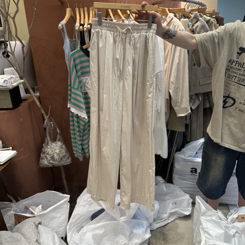 MIENNE東大門㊣代購女士新品真品休閑職業熱賣25秋冬休閑褲綁帶MIENNE休閑褲