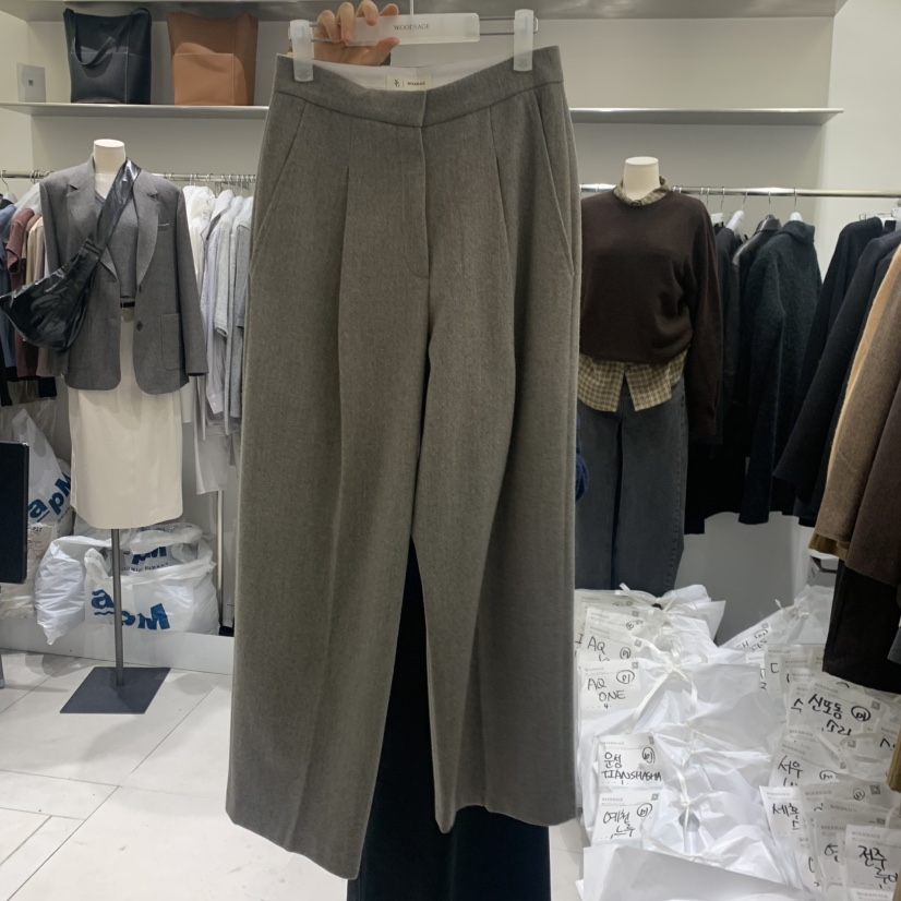 WOOD SAGE東大門㊣實拍女士新品人氣25秋冬職業推薦休閑褲WOOD SAGE休閑褲
