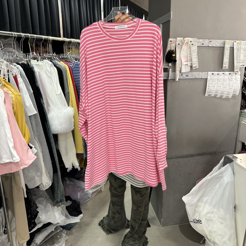 MOMAZU東大門㊣實拍女裝新品真品時尚25秋冬休閑熱賣長袖T恤MOMAZU長袖T恤圖色1
