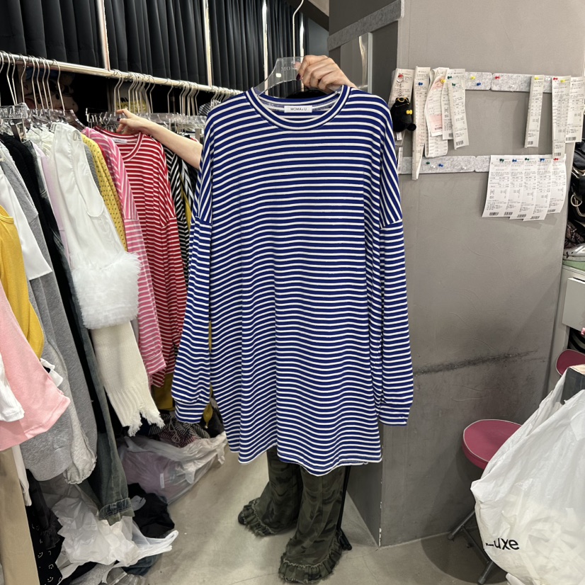 MOMAZU東大門㊣實拍女裝新品真品時尚25秋冬休閑熱賣長袖T恤MOMAZU長袖T恤圖色2