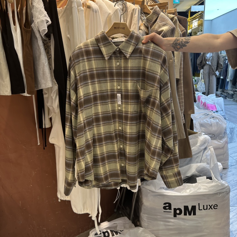 MIENNE東大門㊣實拍女裝新品熱賣25秋冬推薦休閑襯衫蕾絲衫MIENNE襯衫/蕾絲衫圖色2