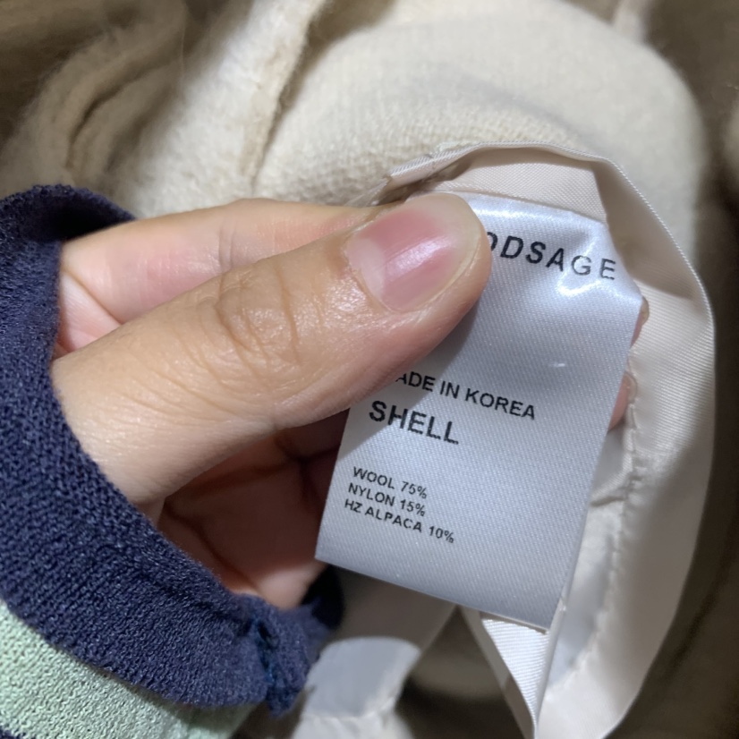 WOOD SAGE東大門㊣直郵女裝新款熱賣人氣25秋冬中長款大衣WOOD SAGE中長款大衣