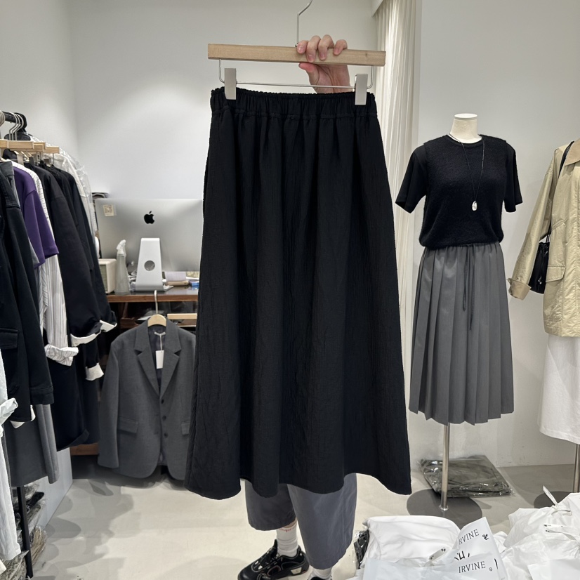 IRVINE東大門㊣代購女士新品25秋冬真品人氣熱賣時尚休閑長裙IRVINE長裙圖色2