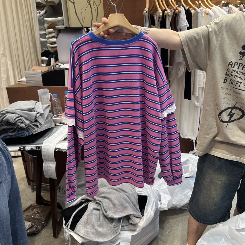 MIENNE東大門㊣代購女裝新品人氣休閑推薦時尚職業衛衣假兩件MIENNE衛衣