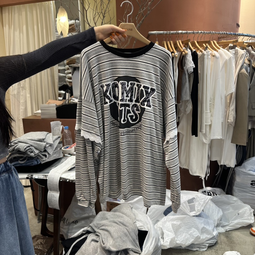 MIENNE東大門㊣代購女裝新品人氣休閑推薦時尚職業衛衣假兩件MIENNE衛衣圖色2
