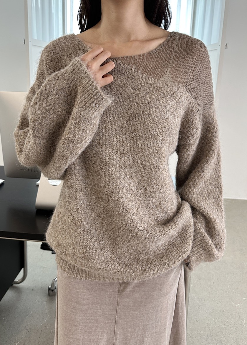CLASSY-O東大門㊣直郵女裝新品25秋冬休閑職業針織衫羊毛透視CLASSY-O針織衫