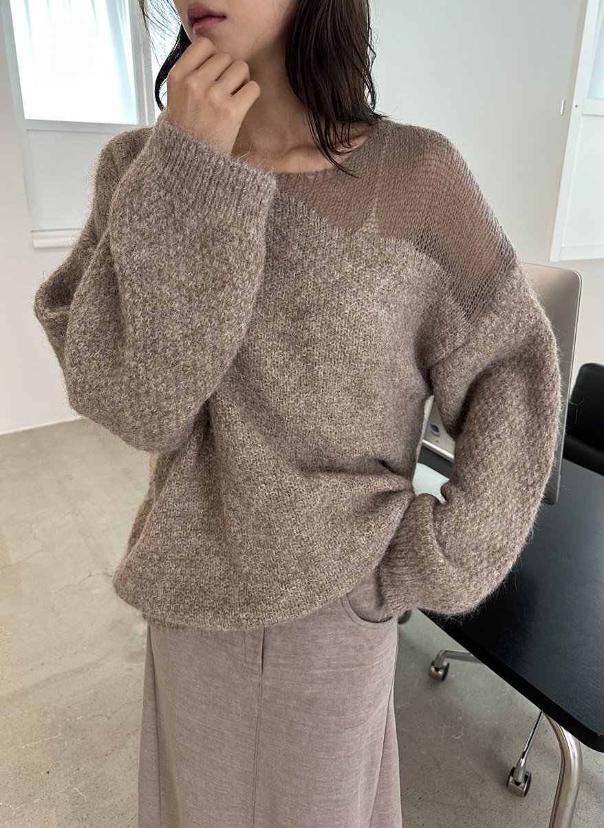 CLASSY-O東大門㊣直郵女裝新品25秋冬休閑職業針織衫羊毛透視CLASSY-O針織衫