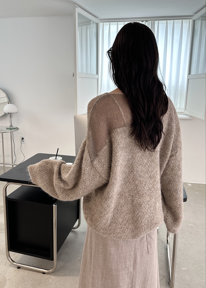 CLASSY-O東大門㊣直郵女裝新品25秋冬休閑職業針織衫羊毛透視CLASSY-O針織衫