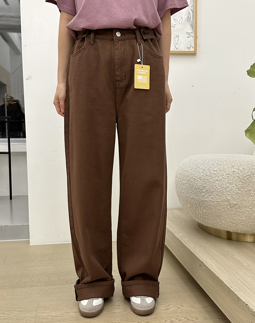 BUT韓國直郵㊣女裝新款職業熱賣推薦休閑真品人氣時尚牛仔褲button牛仔褲