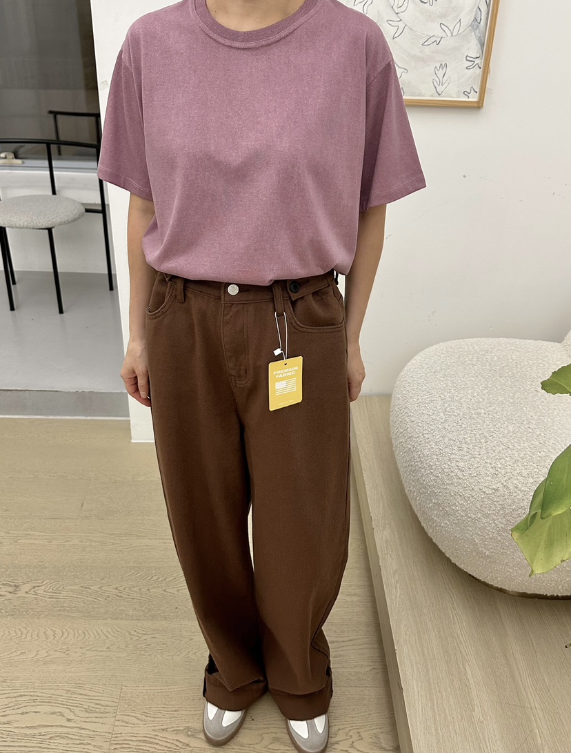 BUT韓國直郵㊣女裝新款職業熱賣推薦休閑真品人氣時尚牛仔褲button牛仔褲