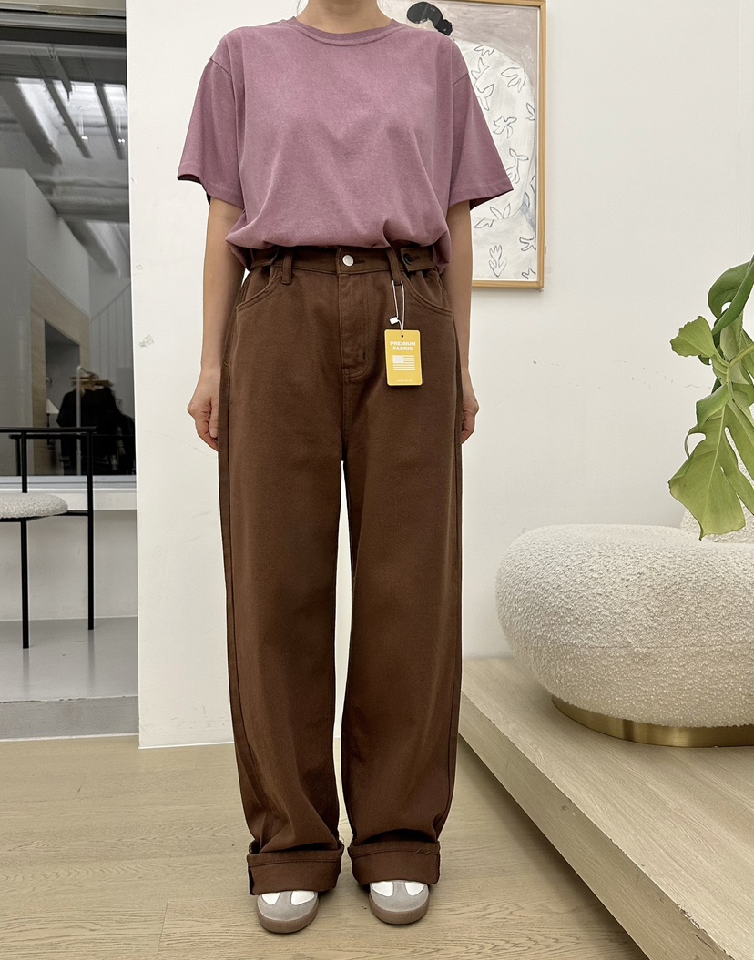 BUT韓國直郵㊣女裝新款職業熱賣推薦休閑真品人氣時尚牛仔褲button牛仔褲
