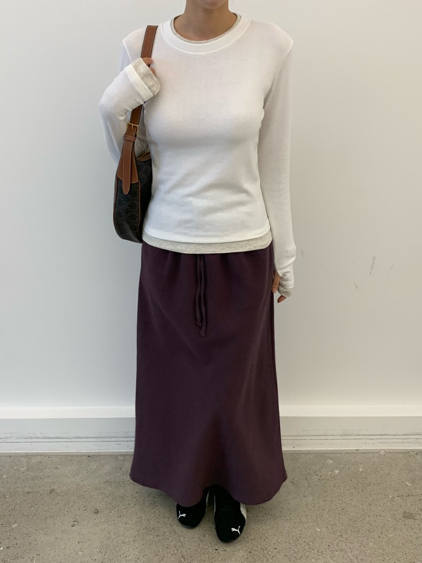 COBALT BLUE東大門㊣直郵女士新品真品25秋冬長袖T恤假兩件COBALT BLUE長袖T恤