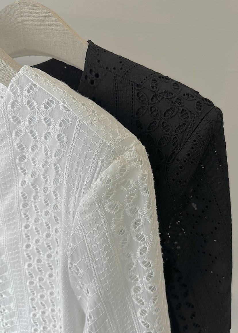 CLASSY-O韓國代購㊣女士新款時尚熱賣休閑夾克刺繡短款蕾絲CLASSY-O夾克