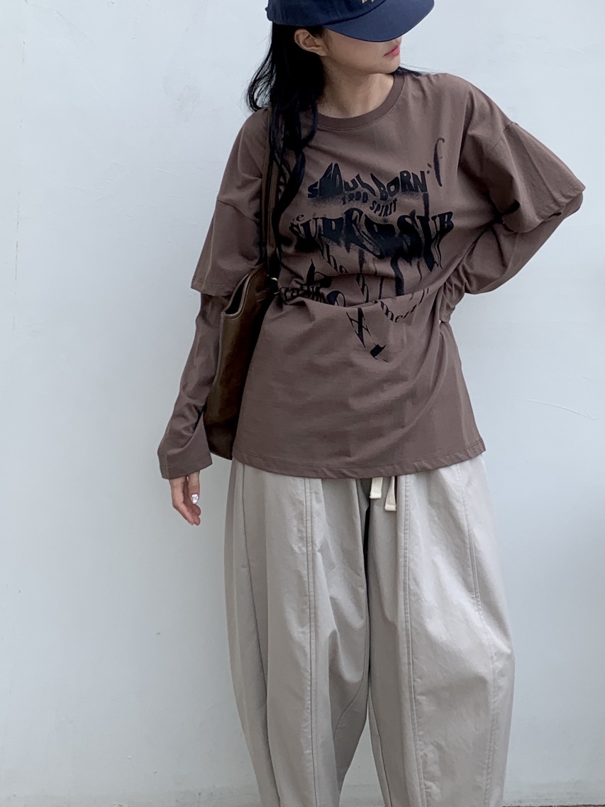 DAVICHI韓國代購㊣女士新品推薦人氣25秋冬熱賣職業長袖T恤DAVICHI長袖T恤