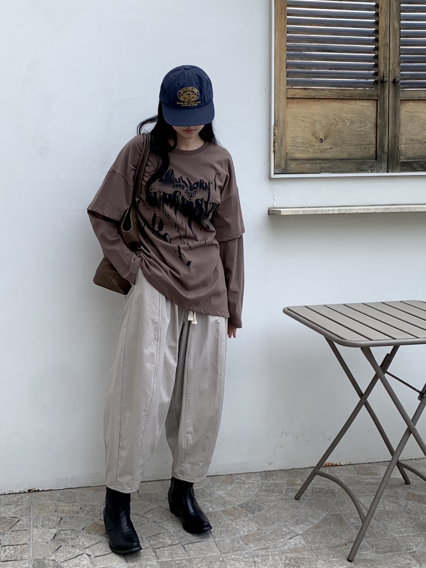 DAVICHI韓國代購㊣女士新品推薦人氣25秋冬熱賣職業長袖T恤DAVICHI長袖T恤