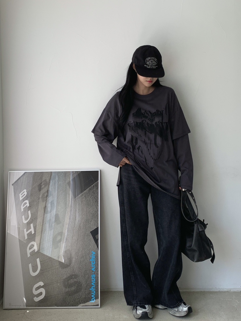 DAVICHI韓國代購㊣女士新品推薦人氣25秋冬熱賣職業長袖T恤DAVICHI長袖T恤