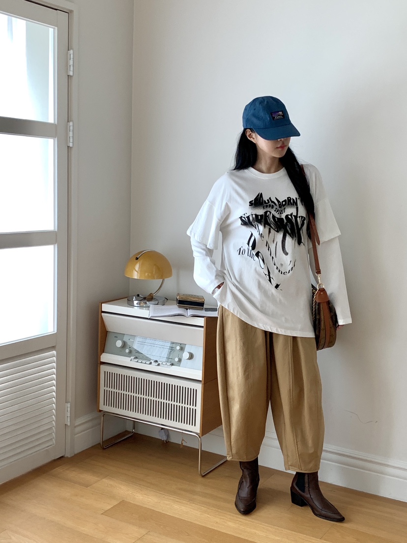 DAVICHI韓國代購㊣女士新品推薦人氣25秋冬熱賣職業長袖T恤DAVICHI長袖T恤