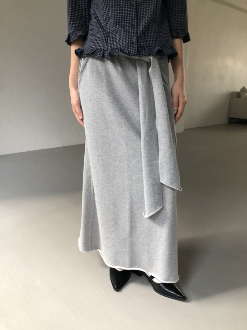 FLASH東大門㊣代購女士新款時尚真品25秋冬人氣休閑長裙腰帶FLASH長裙