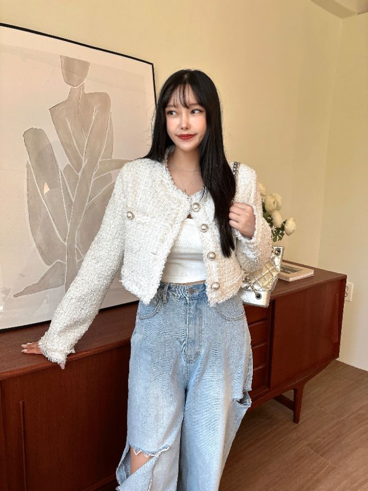 mars韓國代購㊣女士新款時尚推薦休閑職業真品熱賣夾克花呢mars夾克