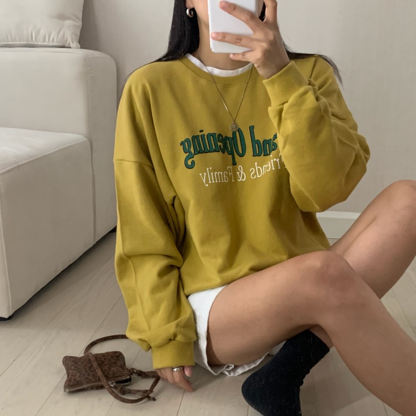 HELLO JINI東大門㊣代購女士新品真品25秋冬職業休閑時尚衛衣HELLO JINI衛衣