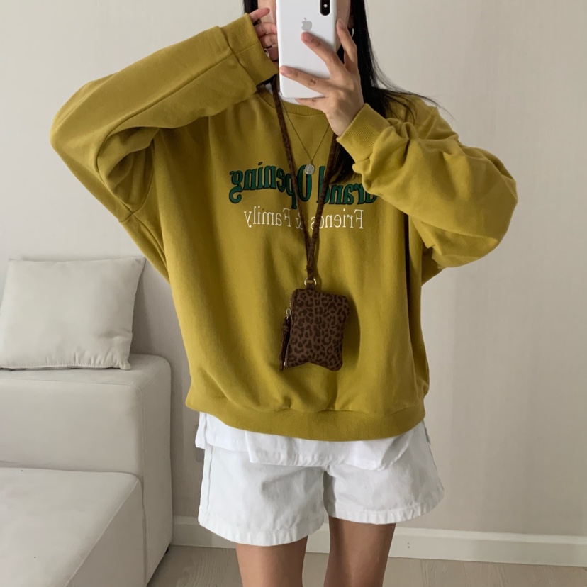 HELLO JINI東大門㊣代購女士新品真品25秋冬職業休閑時尚衛衣HELLO JINI衛衣