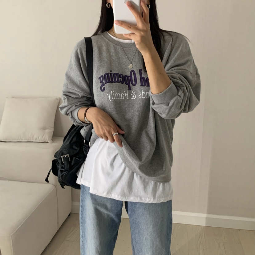 HELLO JINI東大門㊣代購女士新品真品25秋冬職業休閑時尚衛衣HELLO JINI衛衣圖色2