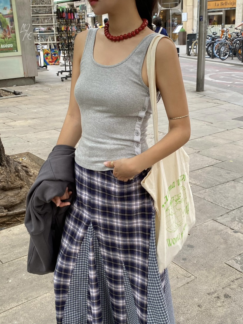 OUPPT韓國直郵㊣女裝新品時尚25秋冬職業休閑推薦人氣吊帶背心OUPPT吊帶/背心