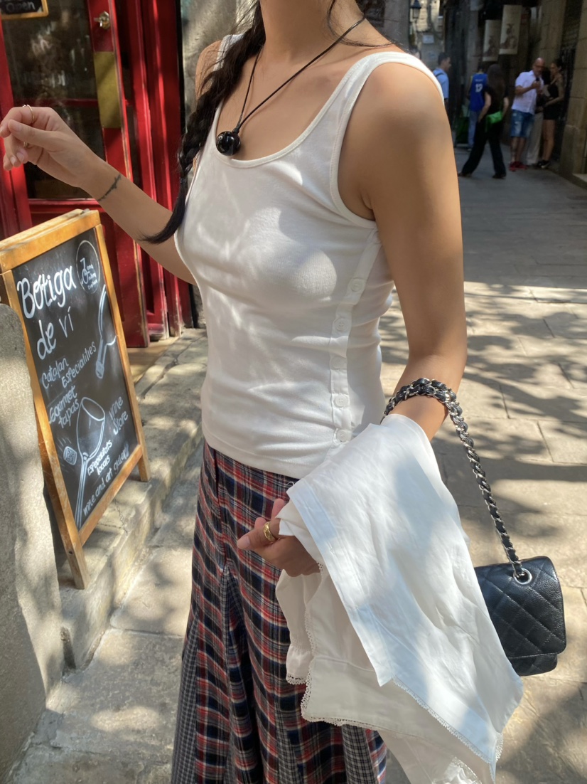 OUPPT韓國直郵㊣女裝新品時尚25秋冬職業休閑推薦人氣吊帶背心OUPPT吊帶/背心圖色3
