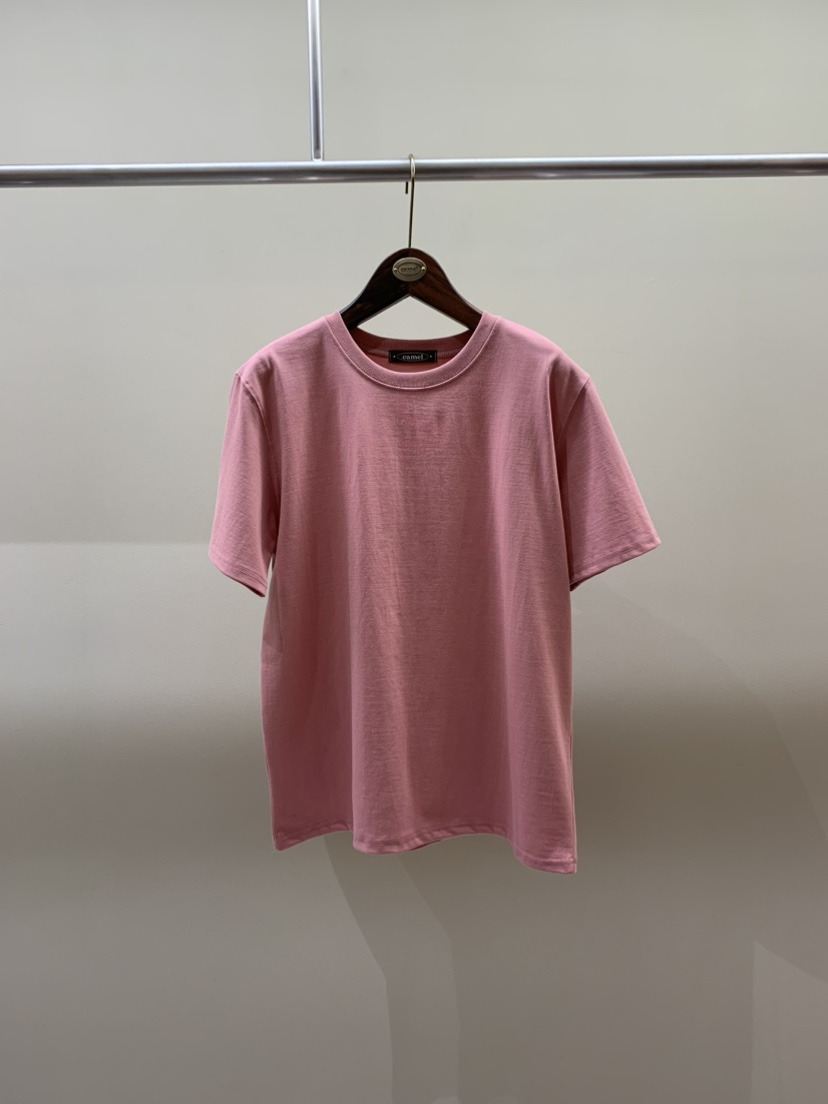 CAMEL-P東大門㊣直郵女士新品職業T恤絲綢Came_l 家T恤