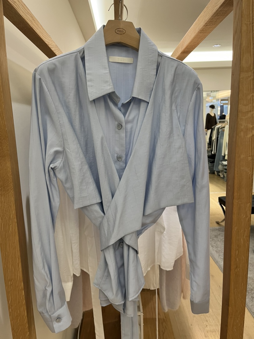 TIZZI韓國直郵㊣女裝新品推薦熱賣時尚休閑人氣真品襯衫蕾絲衫TIZZI襯衫/蕾絲衫