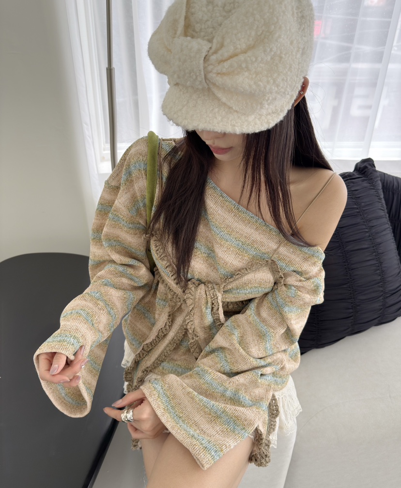 DENVER韓國代購㊣女士新品職業休閑真品推薦針織衫不含吊帶DENVER針織衫