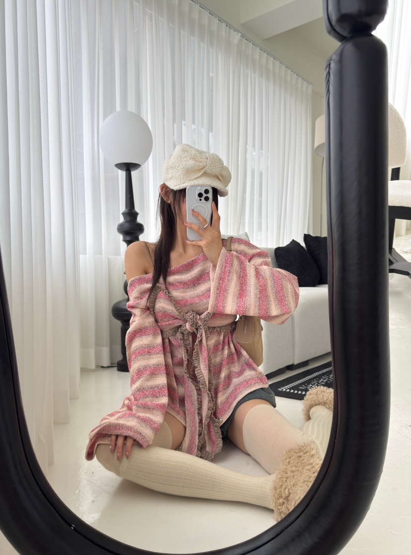 DENVER韓國代購㊣女士新品職業休閑真品推薦針織衫不含吊帶DENVER針織衫