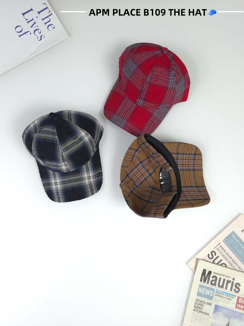 THE HAT-P東大門㊣代購女裝新品真品推薦25秋冬帽子復古格紋THE HAT帽子