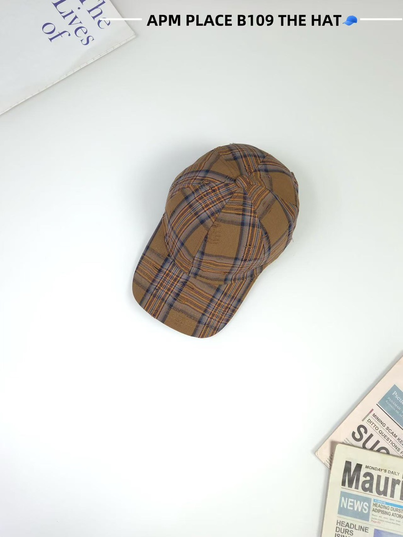 THE HAT-P東大門㊣代購女裝新品真品推薦25秋冬帽子復古格紋THE HAT帽子