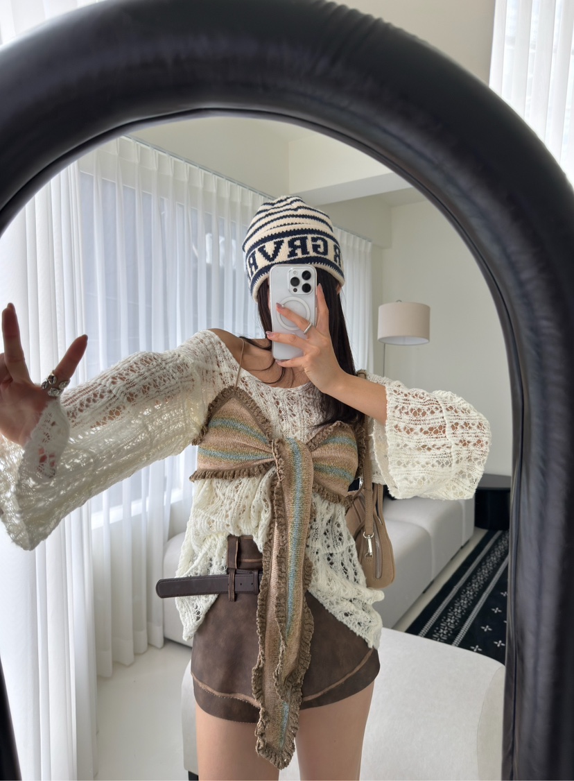 DENVER東大門㊣實拍女裝新款人氣休閑推薦時尚針織衫不含吊帶DENVER針織衫