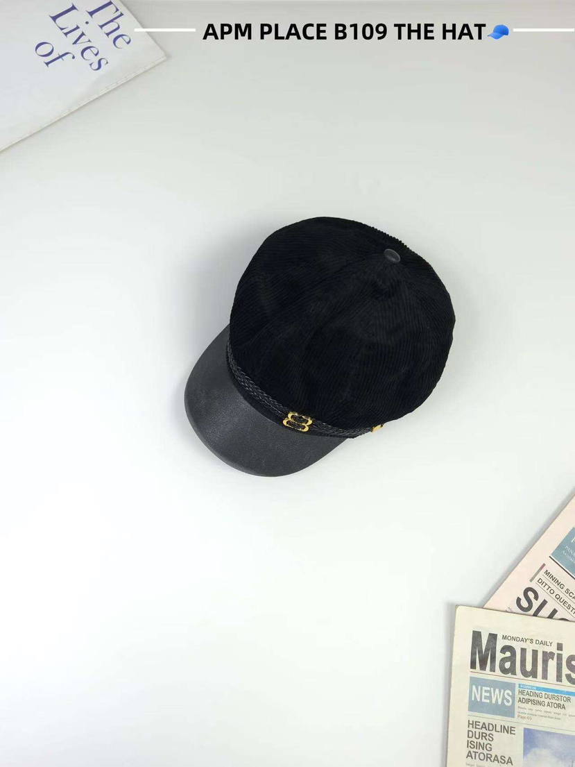 THE HAT-P韓國代購㊣女裝新款真品熱賣時尚25秋冬帽子燈心絨THE HAT帽子圖色2