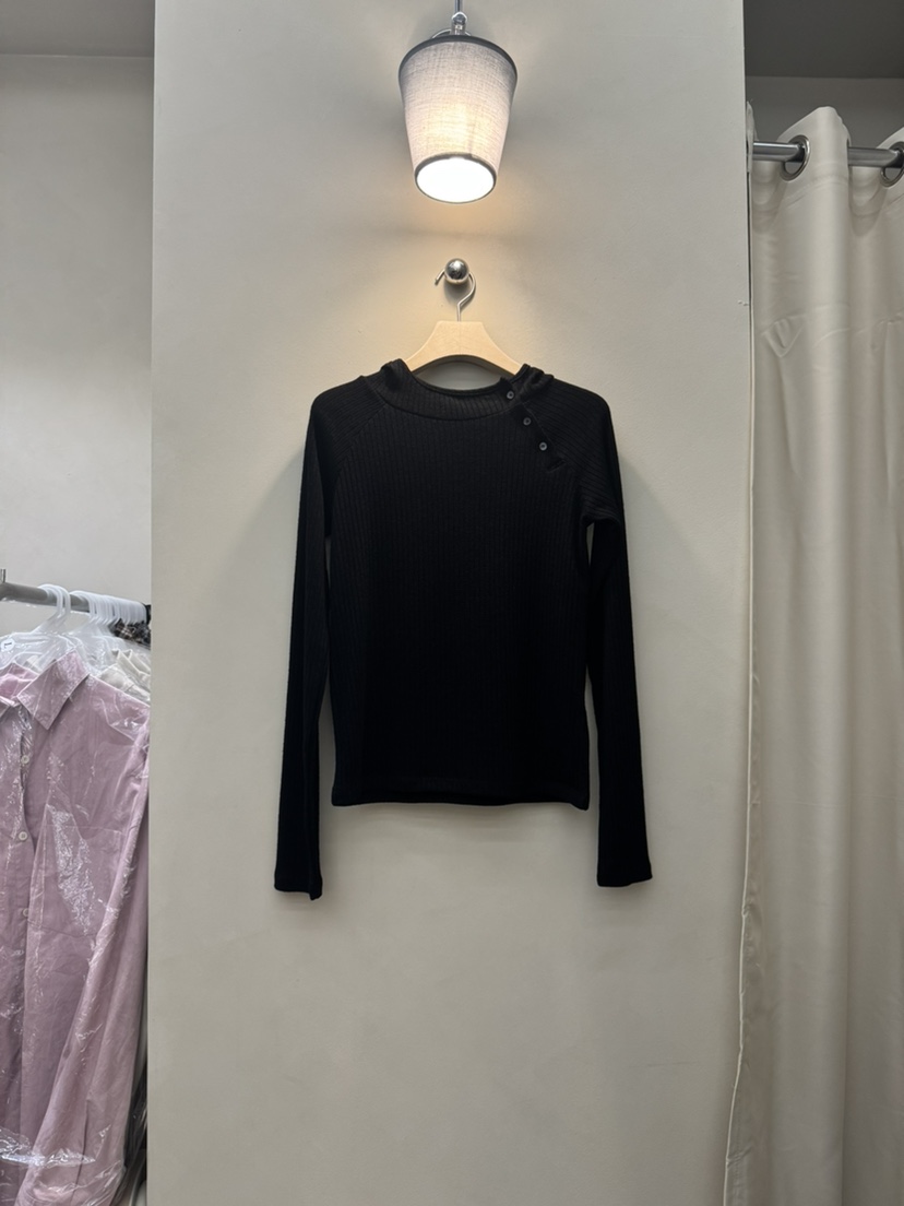 NOTHING韓國直郵㊣女裝新品推薦休閑人氣25秋冬長袖T恤連帽衫NOTHING長袖T恤圖色3