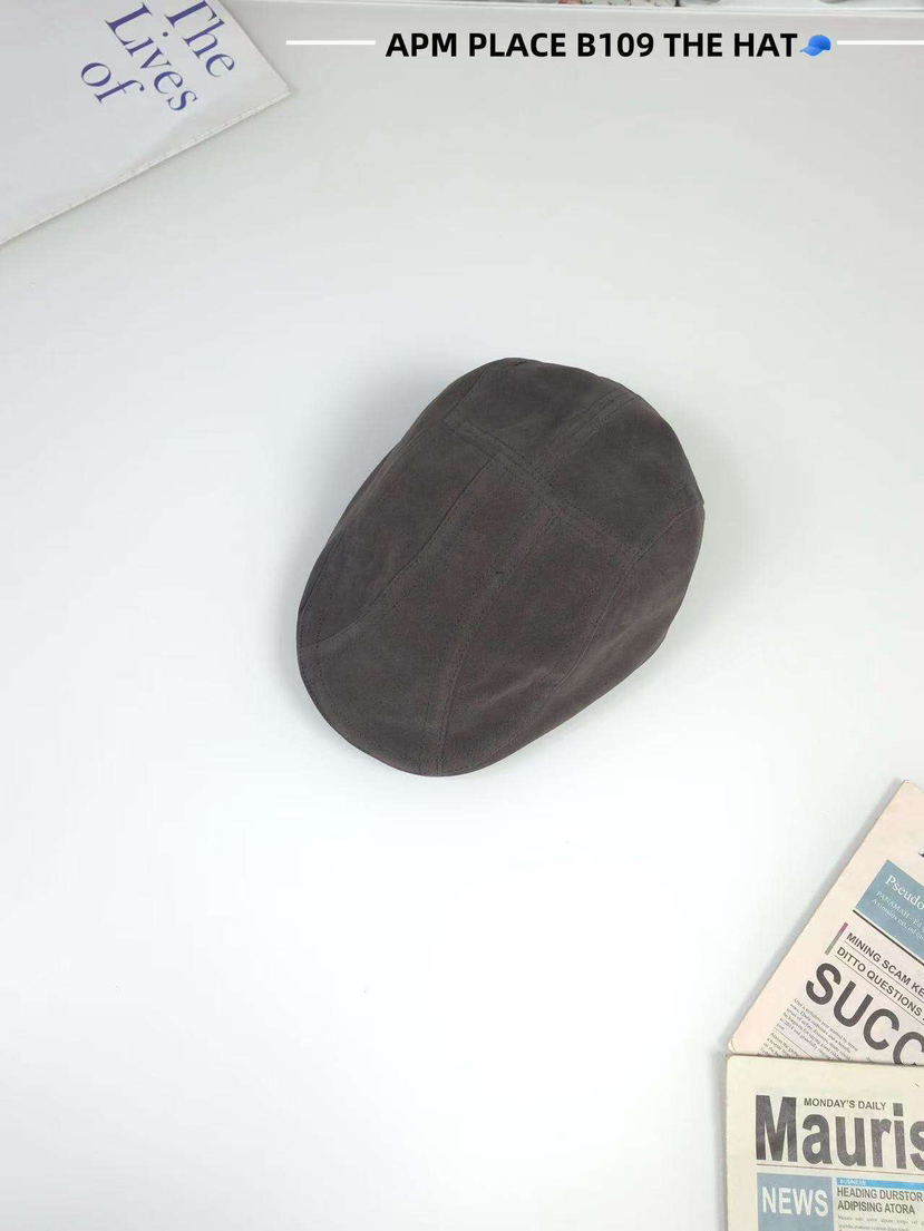 THE HAT-P韓國代購㊣女士新款職業熱賣推薦帽子絨面革復古THE HAT帽子圖色3