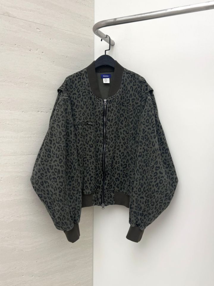 HESTORY東大門㊣直郵女士新款熱賣25秋冬夾克男女同款復古豹紋HESTORY夾克圖色2