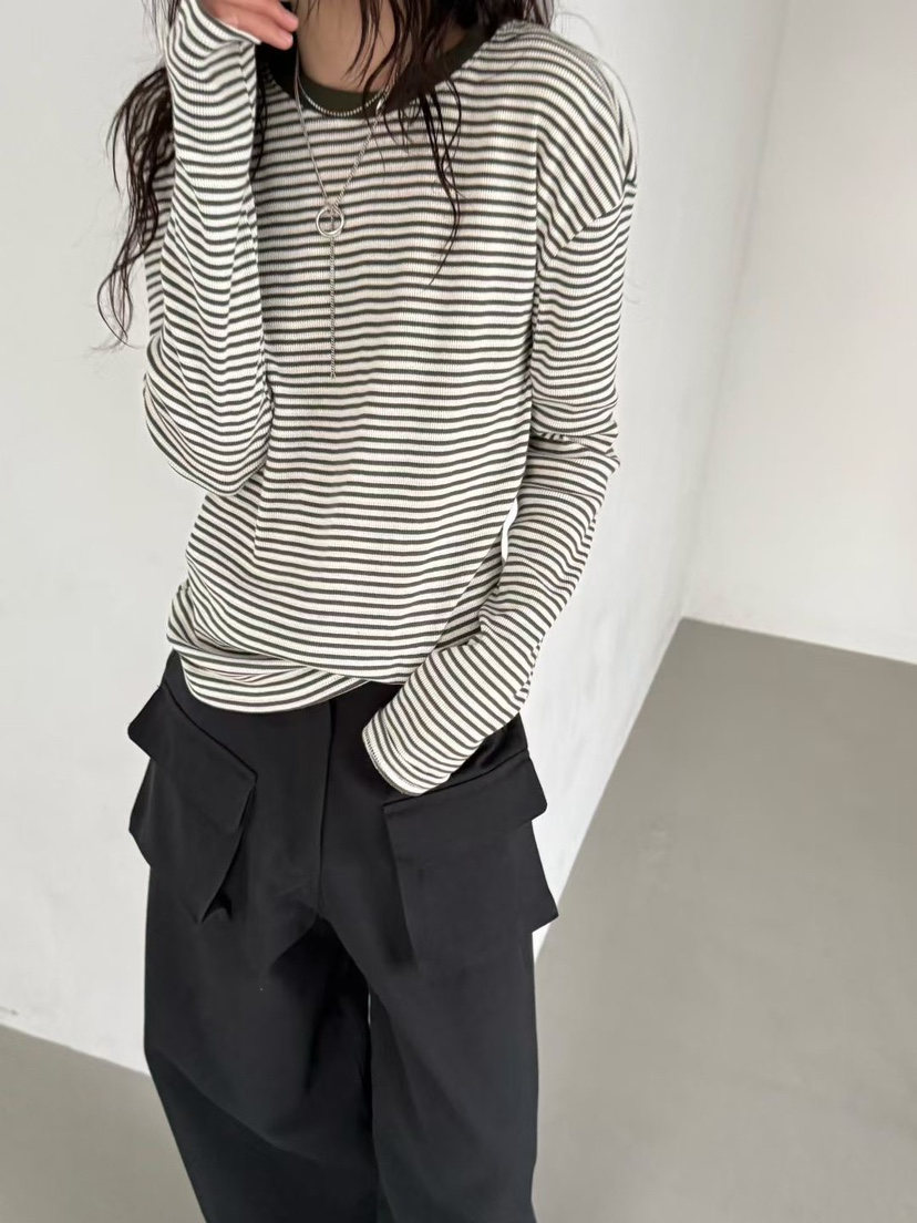 MINIMUZE東大門㊣代購女裝新品真品休閑推薦職業熱賣長袖T恤MINIMUZE長袖T恤