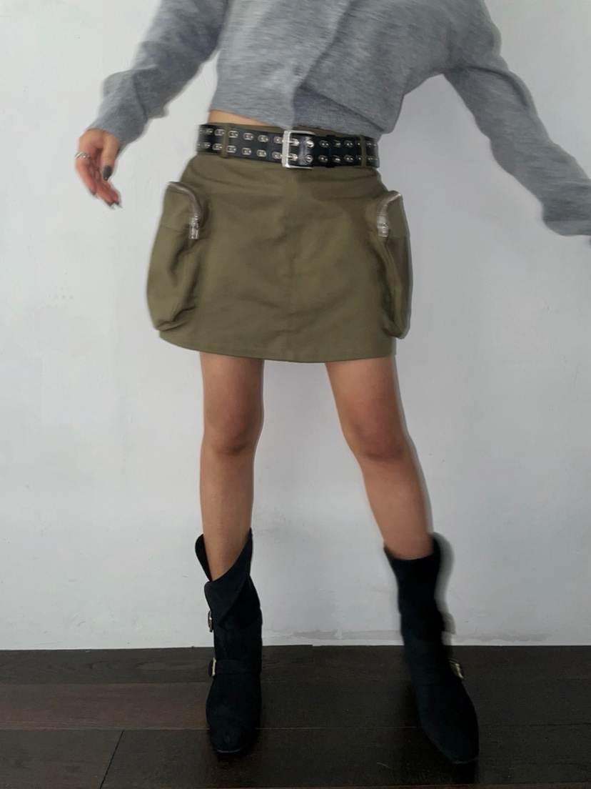 BYRING東大門㊣直郵女士新款熱賣時尚推薦真品短裙不含腰帶BYRING短裙