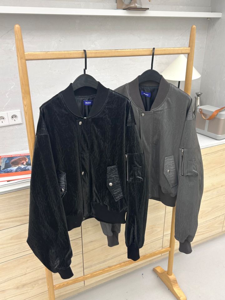 HESTORY韓國代購㊣女士新品時尚25秋冬推薦夾克男女同款皮革HESTORY夾克