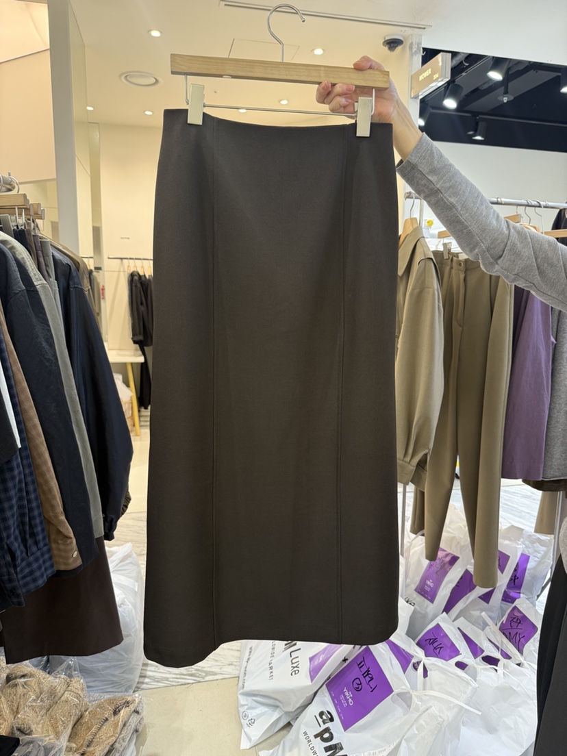 YIKHO STYLE韓國代購㊣女士新品職業時尚休閑25秋冬推薦長裙YIKHO STYLE長裙